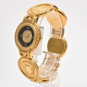 Gianni Versace Vintage Medusa Gold Medallion Watch